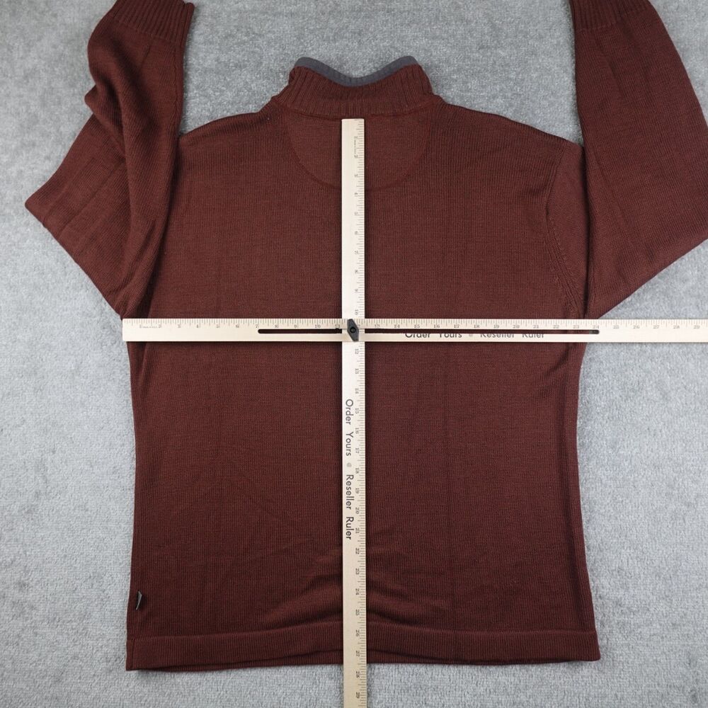 The North Face Sweater Mens XL Bronze Brown A5 Series 1/4 Zip Pullover Mock Neck - Picture 9 of 11